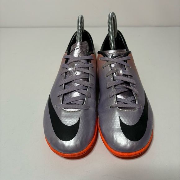 Nike Mercurial Vapor IX FG ACC Carbon Futbol Soccer Cleats PurpleOrange Youth 2Y - Picture 6 of 9